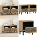 Table de chevet en bois de manguier 2 pcs 40x33x46 cm bois de manguier solide - meuble de chambre