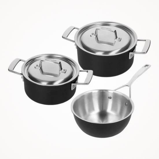 Demeyere Black 5 - Pannenset - 3-delig