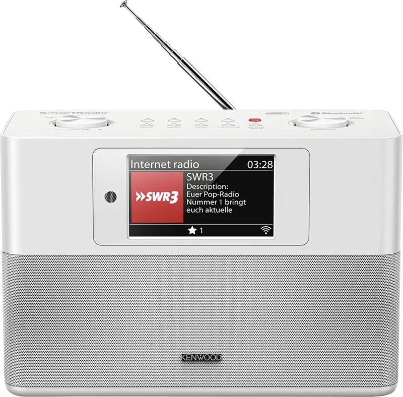 Kenwood Audio Kenwood CR-ST200SW Draagbare Smart Internet Radio met DAB+ - Wit