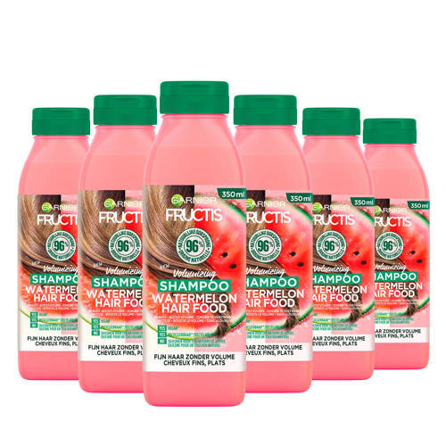 Garnier Garnier Fructis Hair Food Watermeloen shampoo - 6 x 350 ml - voordeelverpakking