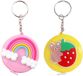 Shenzhen Haorui Industrial Technology Co., Ltd. Ruban à mesurer rétractable métrique style dessin animé portable avec porte-clés - 2 pièces pour la couture de tissus