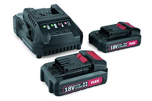 FLEX 491357 P Power 22 Q Set Accupack (Li-Ion, 18 V, 2,5 Ah, snellader)