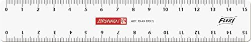 Brunnen Liniaal 15cm Flexi glashelder