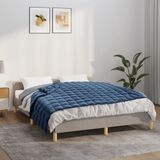 vidaXL Verzwaringsdeken 150x200 cm 7 kg Badstof Blauw