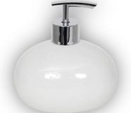 Merkloos MSV Zeepdispenser "Java" wit/rvs