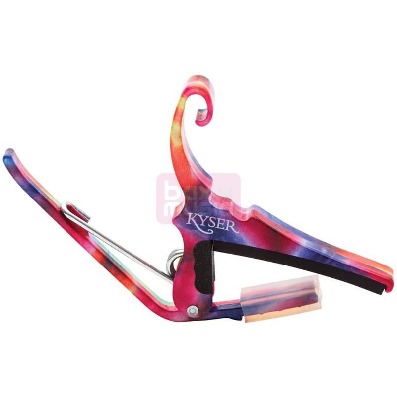Kyser Quick Change Acoustic Tie Dye capo voor westerngitaar