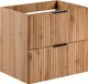 Élégant meuble sous lavabo, 60 cm de large, avec 2 tiroirs - Accessoires de salle de bain
