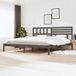 Maison Exclusive - Cadre de lit sans matelas en bois massif de pin gris 200x200 cm