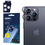 3MK Hardy Lens Protection Pro Cameralensbeschermer Apple iPhone 16 Pro Max, iPhone 16 Pro Zwart, Transparant