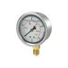 Riegler 706-CDE Glycerinmano. »Pressure line«, CrNi-stalen behuizing, aansluiting radiaal onder, G 1/4, kwaliteitskl. 1,6, mes. 0-6,0 bar/90 psi, Ø 63