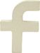 Decopatch Kleine Kraft Letter f Beige
