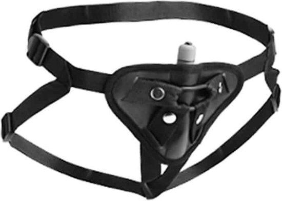 XR Brands Strap U Fleece Lined Strap-On Dildo - Zwart - 29 cm