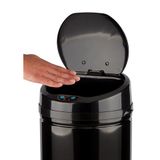 Echtwerk EW-AE-0240 roestvrijstalen afvalemmer 42L met IR-sensor, Inox Black
