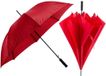 Merkloos / Sans marque Makito Western Europe Automatische XL size paraplu - 2x - rood - dia 130 cm - 85 cm lang - regen - polyester/metaal