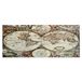 Homemania Wereldkaart voor woonkamer, slaapkamer, meerkleurig, 70 x 3 x 100 cm, HM20KNV70 x 100-90, polyester, hout