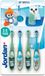 Jordan Step 2 Kinder Tandenborstel 3-5 Jaar – Zachte Borstelharen – Blauw/Groen – 4 Stuks