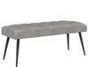 vidaXL Bank lichtgrijs 110 x 40 x 46 cm Fluweel