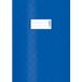 HERMA 7443 schriftenhoezen DIN A4 Bast, schriften met label en baststructuur, van duurzame en afveegbare polypropyleenfolie, set van 25 schriftbeschermers voor schoolschriften, blauw