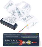 Rex London Space Age Mini-jeu de coloriage et d'imagination pour enfants