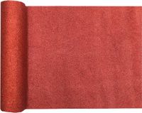 Santex Chemin de table pailleté pour dîner de Noël sur rouleau - 2x - rouge - 28 x 300 cm - polyester