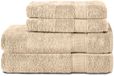 Komfortec Handdoekenset – Set van 4 - 2x Handdoek 50x100 cm en 2x Badhanddoek 70x140 cm - 100% Katoen - Beige