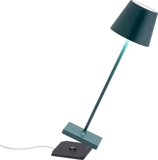 Zafferano Poldina Pro Tafellamp - Donkergroen - Oplaadbaar - Dimbare LED - 38cm