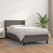 Maison Exclusive - Sommier à lattes de lit avec matelas Gris 90x190 cm Similicuir