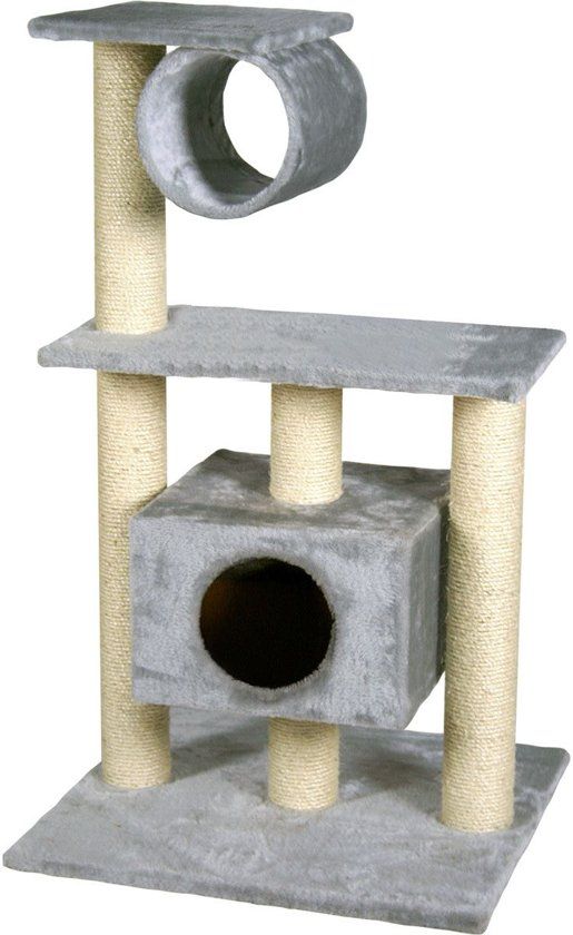 FLAMINGO - Katten Krabpaal Teide - 60 x 57 x 103 cm - Grijs/ Wit