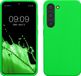 kwmobile hoesje geschikt voor Samsung Galaxy S23 - Hoesje met siliconen coating - Smartphone case in neon groen