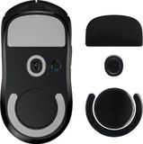 kwmobile muis voeten sticker geschikt voor Logitech G PRO X Superlight 2 / Superlight 2 SE - Computermuis glijder - Stickers in zwart