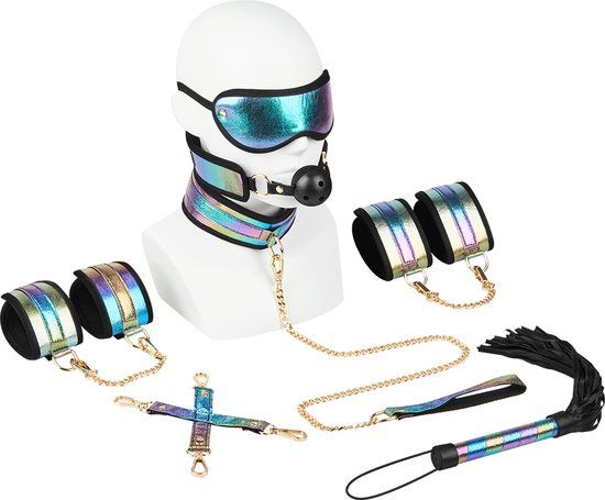EIS, Bondageset, Spannende BDSM Set, 10 Delen, Regenboog
