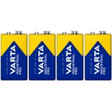 Varta Industrial Pro 4x Batterij R9V, R-9, 6LR61, 9V, alkaline