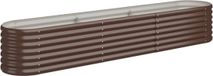 vidaXL Plantenbak - 224x40x36 cm - Gegalvaniseerd Staal - Bruin