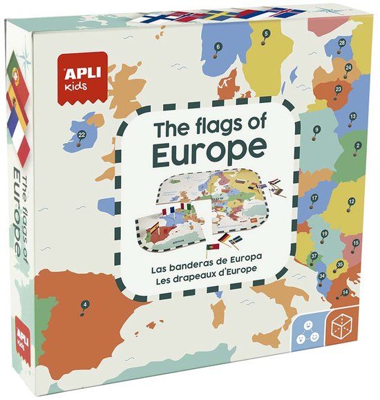 APLI kids - The Flags of Europe - legpuzzel - 4 stuks