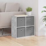 vidaXL Dressoir Beton Grijs 49,5 x 22 x 47 cm