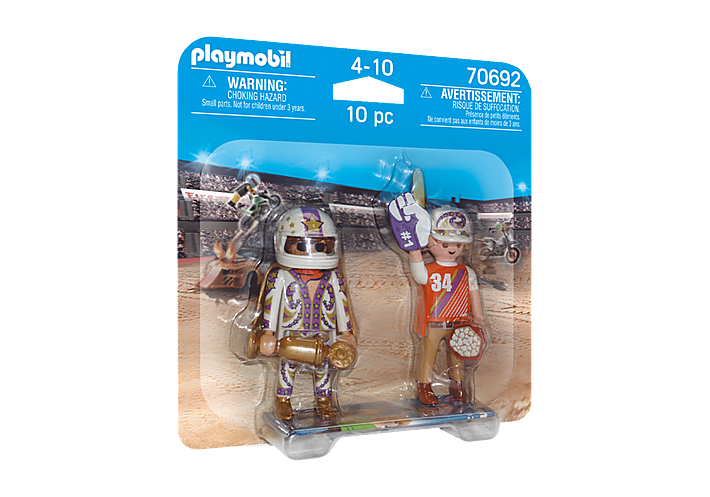 Playmobil 70692 Duo Pack Stunt Show - Speelgoedfiguren kinderen - Meerkleurig - Kunststof - 4+ jaar