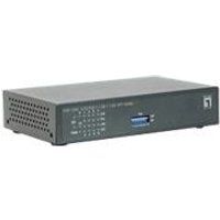 LevelOne Schakelaar 8x FE FGP-1000 1xGE 1xGSFP 120W
