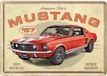 Nostalgic Art Merchandising Wandbordje / Metal Card - Ford Mustang GT 1967