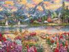 Leti Stitch LETI Borduurpakket LETI 9939 - Spring Mountain Majesty - Magistrale Lente Bergen
