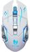 Elementkey M1 - Wireless Gaming Muis - Oplaadbaar + Draadloos - LED - 6 knoppen - 2400 DPI - USB Optische Ergonomische - Game Muis – Wit