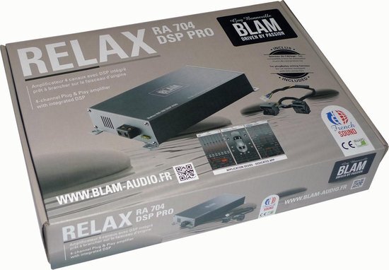 Blam RELAX-RA 704 DSP PRO - 4 kanaals versterker met DSP