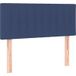 Tête de lit bleu 100x5x78/88 cm tissu