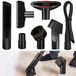 Brosse aspirateur brosse meubles - 32 mm - Crin de cheval - Lot de 7 - Noir