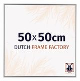 Dutch Frame Factory Fotolijst 50x50 cm - Kunststof - Zilver Hoogglans - Easy