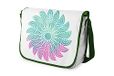 Bonamaison Digitaal bedrukte Messenger schooltas met kaki riem voor meisjes en jongens, boodschappentassen voor scholieren, schoudertassen, grootte: 29x36 cm