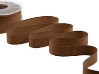 Furlanis - Decoratielint groot grain, caneté, Italiaanse stof - bruin, 20 mm x 20 m