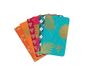 Clairefontaine 194086C - Genaaid Notitieboekje Neo Déco ''Tussenseizoen'' - 48 Gelinieerde Pag. Ivoorpapier 90g - 7,5x12 cm - Gelamineerd Karton Goud - 6 designs willekeurig