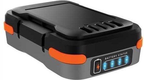 BLACK+DECKER BDCB12B Powerbank - 1500 mAh - Zwart/Grijs/Oranje