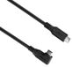 goobay USB-C kabel 4.0/90° - 2m zwart 240W, 40 Gbit/s, Power Delivery, USB-C naar USB-C