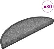 vidaXL - Trapmatten - 30 stuks - 56x17x3 cm - Donkergrijs - Rechthoek